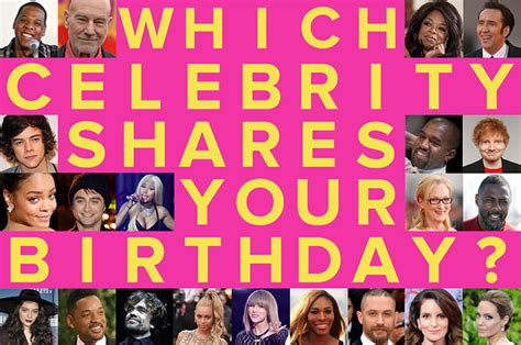 which celebrities are born on my birthday|which celebrity do i share a birthday with.